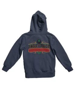 Jingle Juice Colour Back Printed Christmas Hoodie