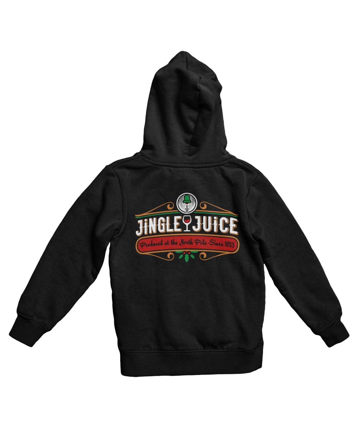 Jingle Juice Colour Back Printed Christmas Hoodie 2 Jingle Juice Colour Back Printed Christmas Hoodie - Image 2