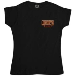 Josies Bar Pocket And Back Print Womens T-Shirt