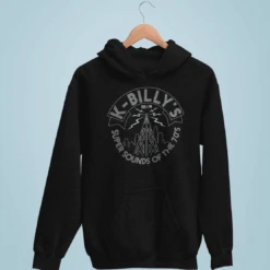 K Billy's Radio Mast Logo Back Printed Hoodie
