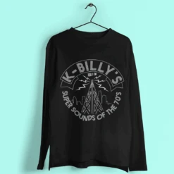 K Billy's Radio Mast Logo Long Sleeve T-Shirt