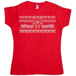 Knitted Jumper Style Bttf Womens T-Shirt -8 Ball Clothing Store Knitted Jumper Style Bttf Womens T Shirt 8Ball 4486