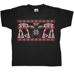 Knitted Jumper Style Snow Walkers Kids T-Shirt -8 Ball Clothing Store Knitted Jumper Style Snow Walkers Kids Graphic T Shirt 8Ball 2555