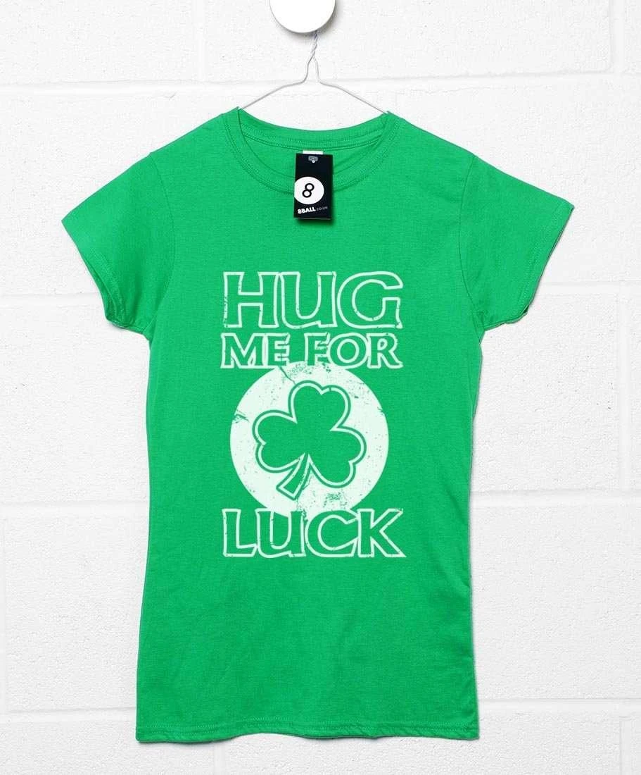 Lucky Hugs St Patricks Day Fitted Womens T-Shirt 1 Lucky Hugs St Patricks Day Fitted Womens T-Shirt