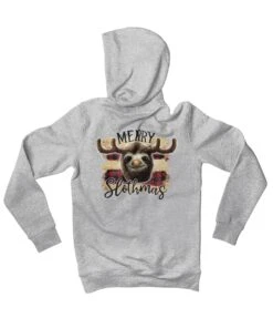 Merry Slothmas Back Printed Sloth Christmas Hoodie 6 Merry Slothmas Back Printed Sloth Christmas Hoodie -8 Ball Clothing Store Merry Slothmas Back Printed Sloth Christmas Unisex Hoodie 8Ball 6629
