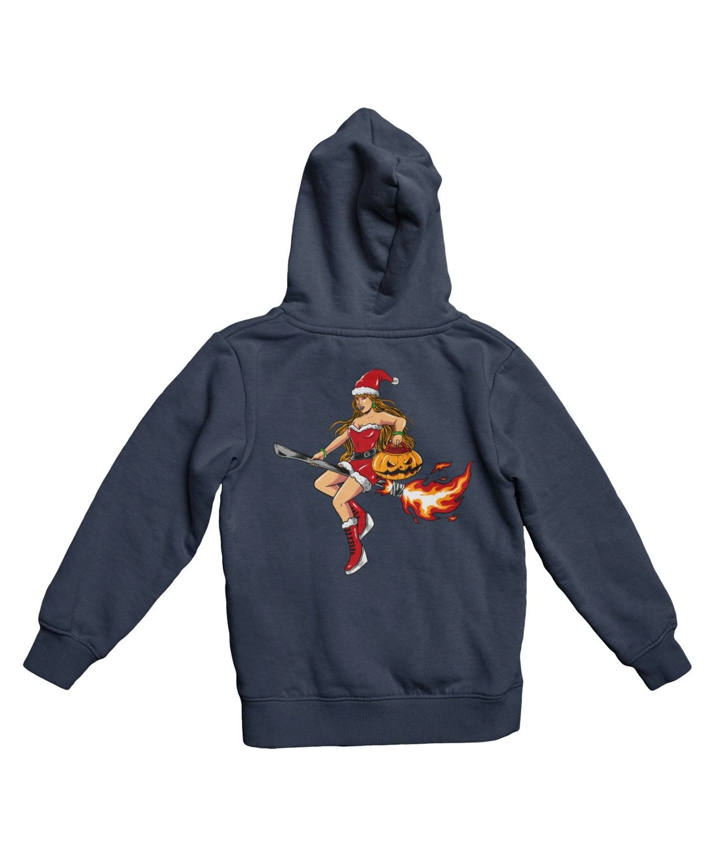 Moon Witch Back Printed Christmas Hoodie 1 Moon Witch Back Printed Christmas Hoodie