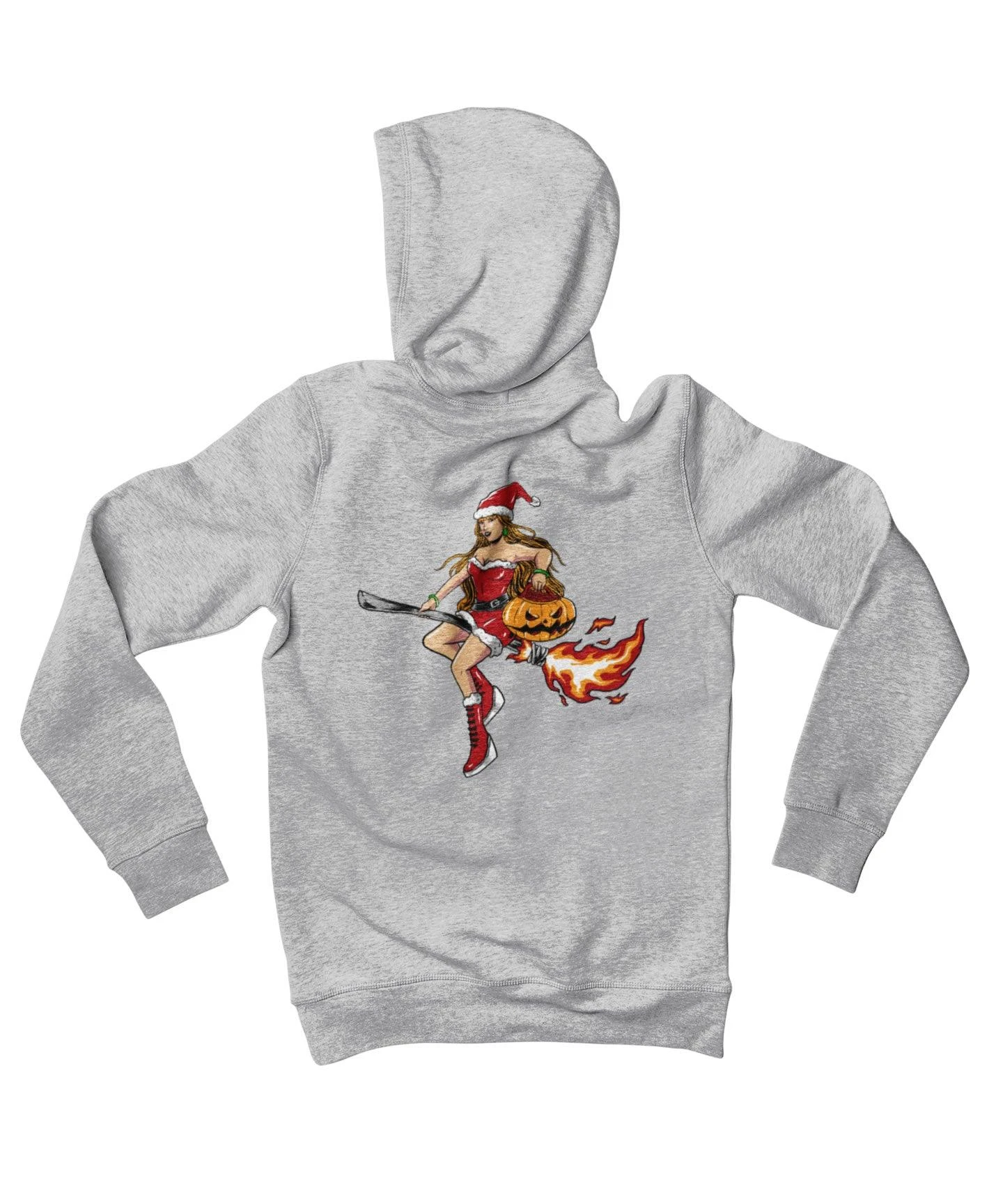 Moon Witch Back Printed Christmas Hoodie 4 Moon Witch Back Printed Christmas Hoodie - Image 4