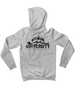 North Pole University Mono-Colour Back Printed Christmas Hoodie