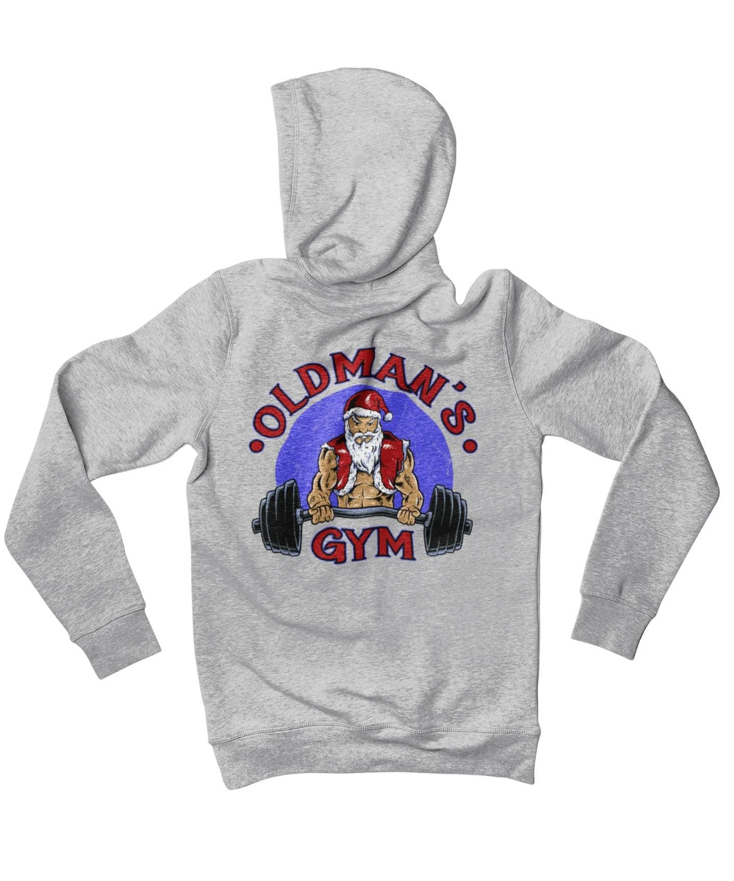 Old Mans Gym Back Printed Christmas Hoodie 4 Old Mans Gym Back Printed Christmas Hoodie - Image 4