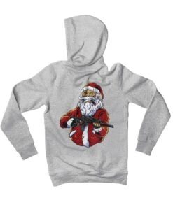 Santa Shoot Em All Back Printed Christmas Hoodie -8 Ball Clothing Store Santa Shoot Em All Back Printed Christmas Graphic Hoodie 8Ball 2521