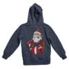 Santa Shoot Em All Back Printed Christmas Hoodie