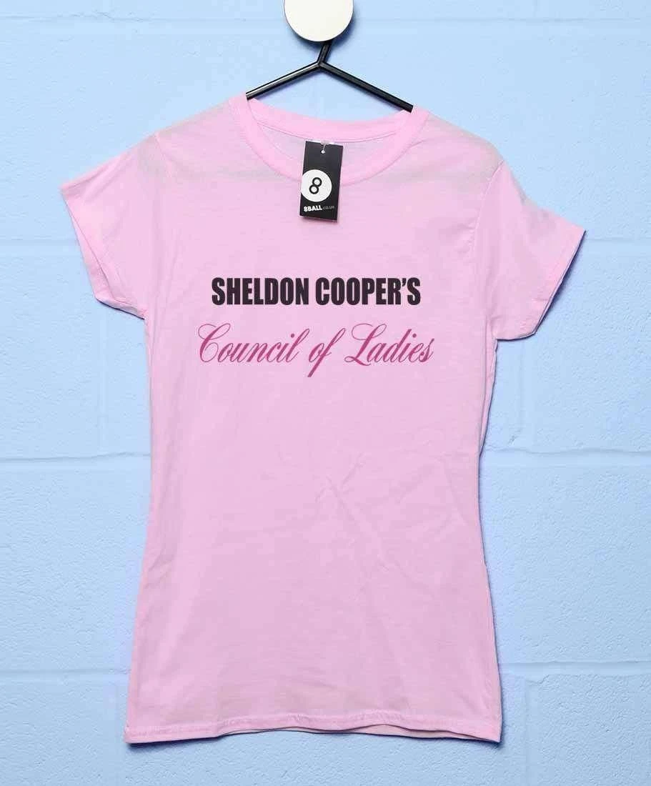 Sheldon Cooper's Council Of Ladies Womens T-Shirt 1 Sheldon Cooper's Council Of Ladies Womens T-Shirt