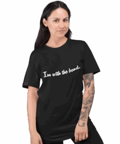Slogan I'm With The Band T-Shirt 5 Slogan I'm With The Band T-Shirt -8 Ball Clothing Store Slogan I m With The Band Unisex Mens T Shirt 8Ball 780