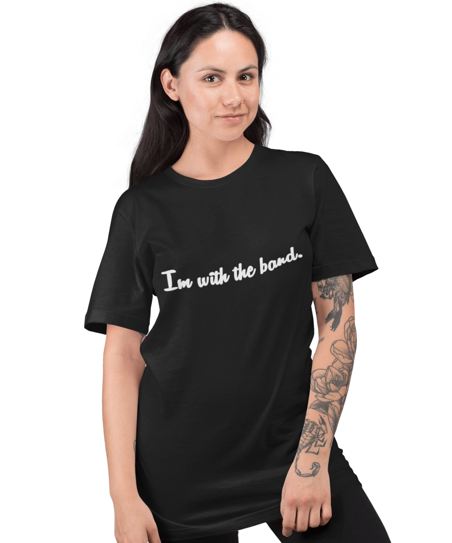 Slogan I'm With The Band T-Shirt 3 Slogan I'm With The Band T-Shirt - Image 3