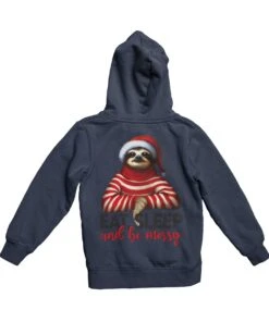 Sloth Eat Sleep Be Merry Christmas Back Printed Hoodie 6 Sloth Eat Sleep Be Merry Christmas Back Printed Hoodie -8 Ball Clothing Store Sloth Eat Sleep Be Merry Christmas Back Printed Graphic Hoodie 8Ball 9908