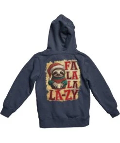 Sloth Fa La La Lazy Christmas Back Printed Hoodie 7 Sloth Fa La La Lazy Christmas Back Printed Hoodie -8 Ball Clothing Store Sloth Fa La La Lazy Christmas Back Printed Unisex Hoodie 8Ball 8998