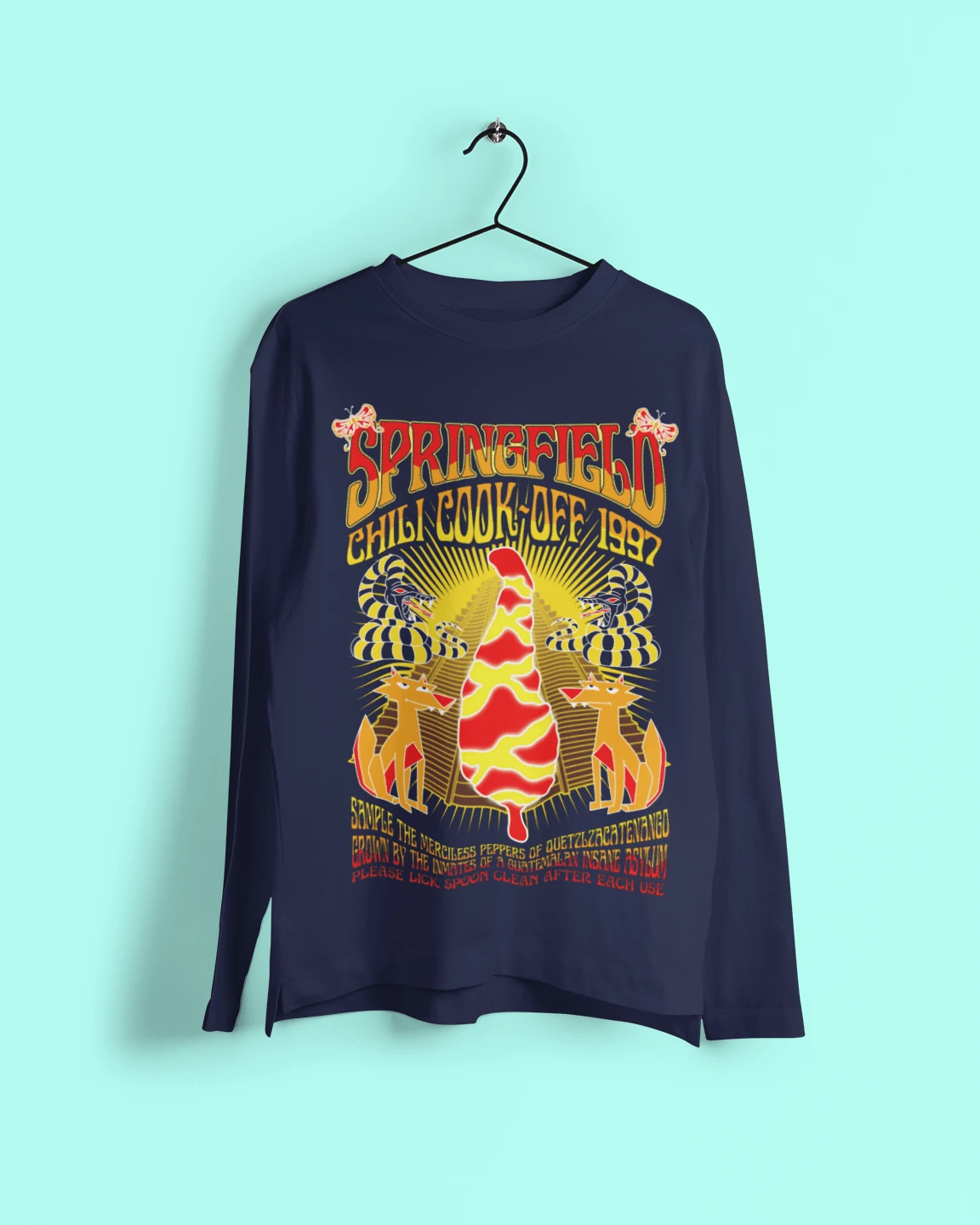 Springfield Chili Cook Off Long Sleeve T-Shirt 2 Springfield Chili Cook Off Long Sleeve T-Shirt - Image 2