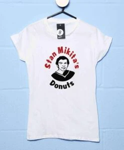 Stan Mikita's Menu Logo T-Shirt For Women