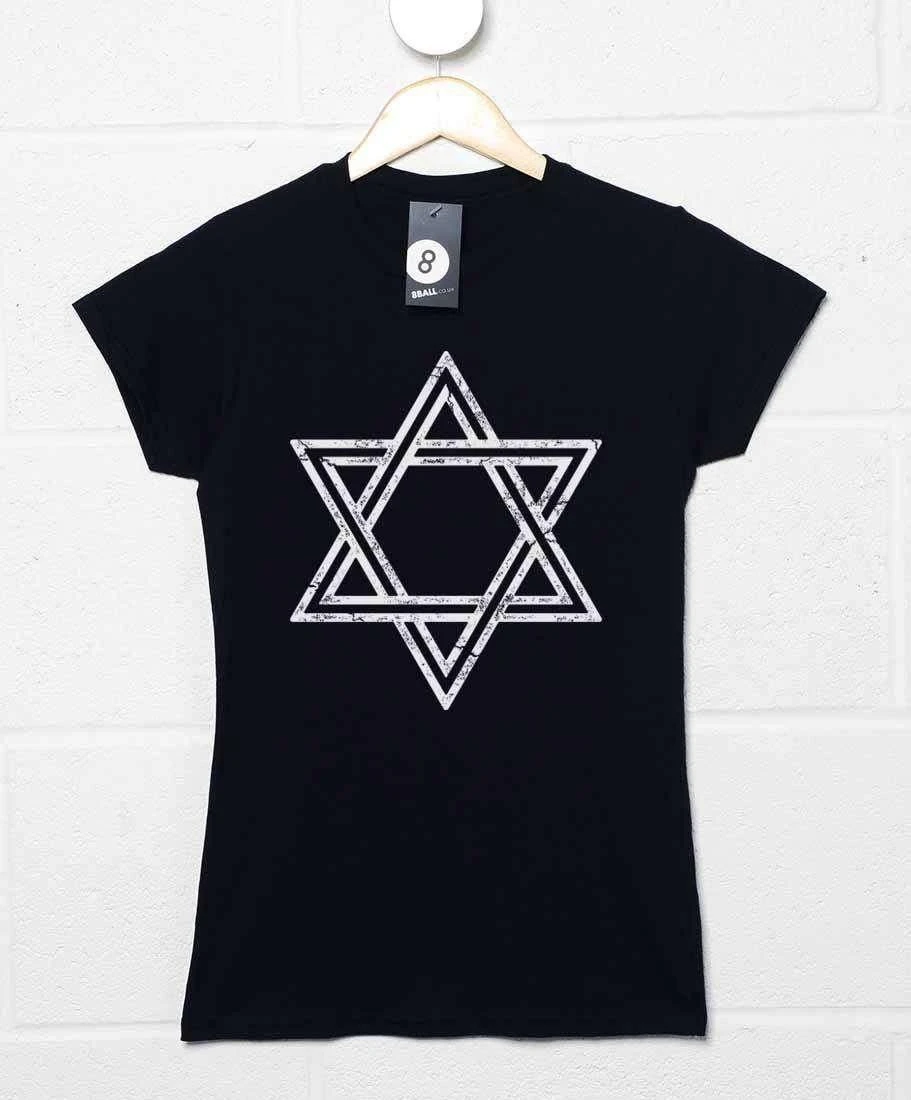 Star Of David Womens T-Shirt As Worn By Siouxsie Sioux 1 Star Of David Womens T-Shirt As Worn By Siouxsie Sioux