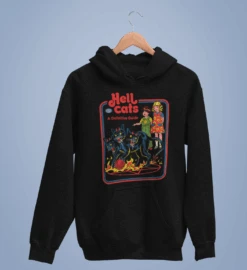 Steven Rhodes Hell Cats Back Printed Hoodie