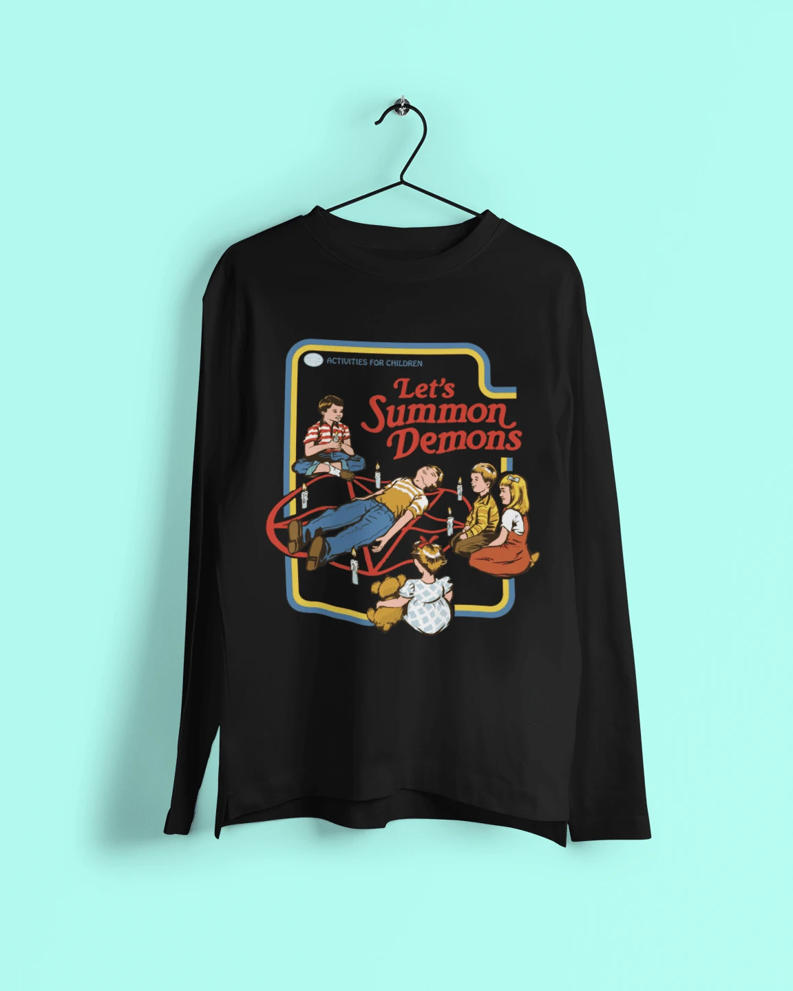 Steven Rhodes Let's Summon Demons Long Sleeve T-Shirt 1 Steven Rhodes Let's Summon Demons Long Sleeve T-Shirt