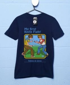 Steven Rhodes My First Knife Fight T-Shirt -8 Ball Clothing Store Steven Rhodes My First Knife Fight T Shirt For Men 8Ball 4510