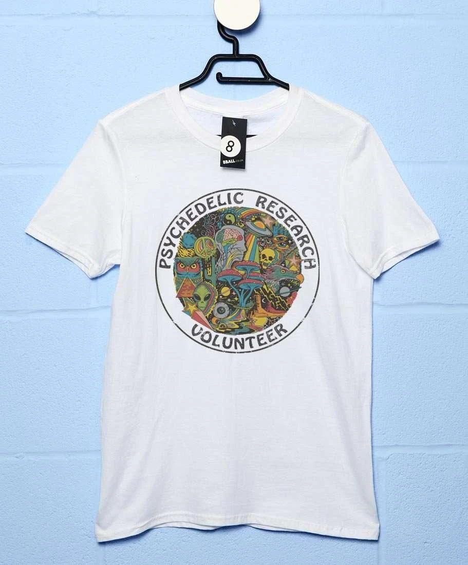 Steven Rhodes Psychedelic Research Volunteer T-Shirt 1 Steven Rhodes Psychedelic Research Volunteer T-Shirt