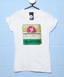 The Clash Take The Fifth Tour Albatross Access Pass Womens T-Shirt