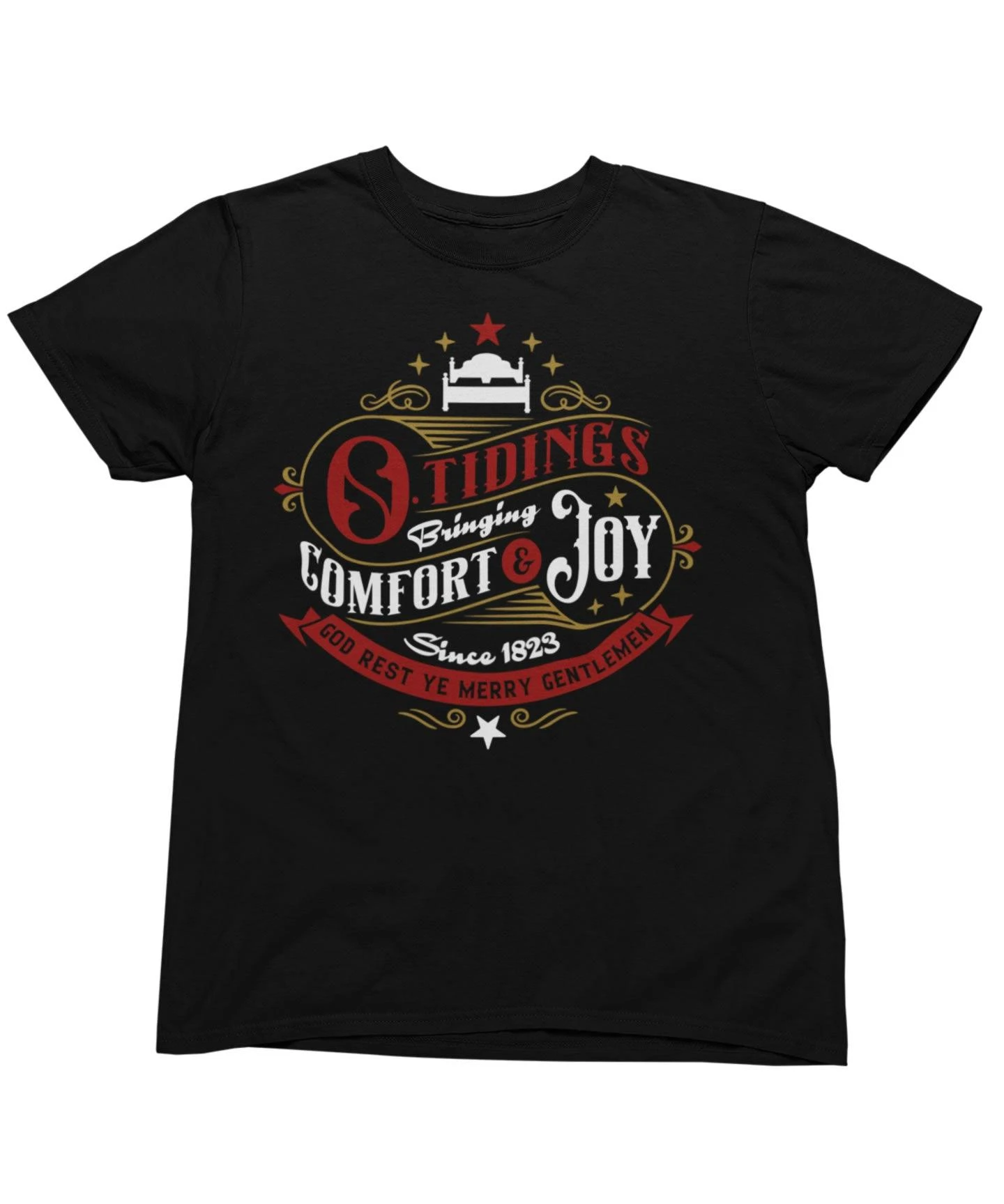 Tidings Of Comfort And Joy Christmas T-Shirt 2 Tidings Of Comfort And Joy Christmas T-Shirt - Image 2