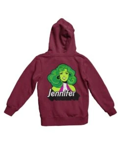 Top Notchy Barbie She Hulk Back Printed Hoodie 6 Top Notchy Barbie She Hulk Back Printed Hoodie -8 Ball Clothing Store Top Notchy Barbie She Hulk Back Printed Unisex Hoodie 8Ball 676