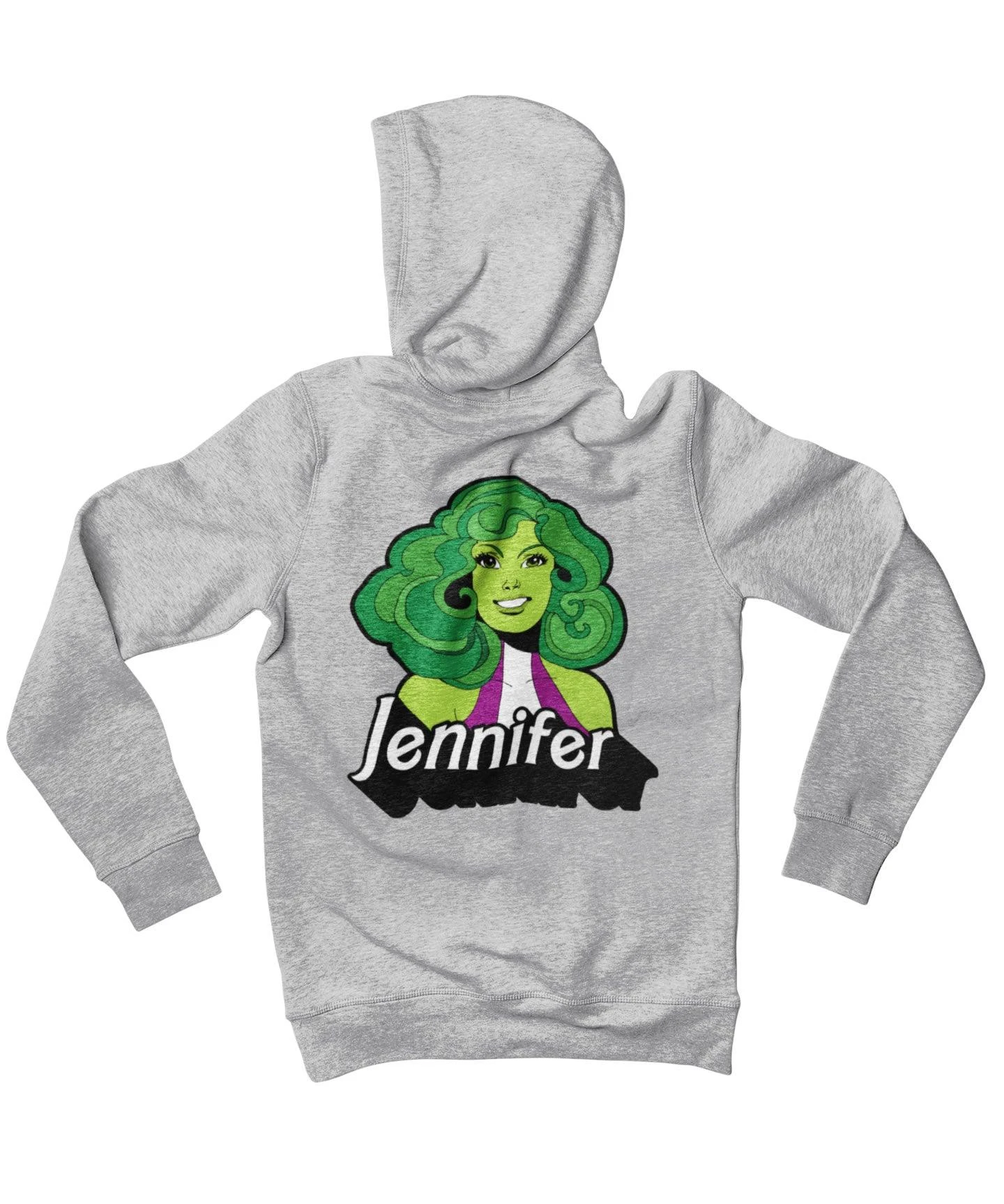 Top Notchy Barbie She Hulk Back Printed Hoodie 4 Top Notchy Barbie She Hulk Back Printed Hoodie - Image 4