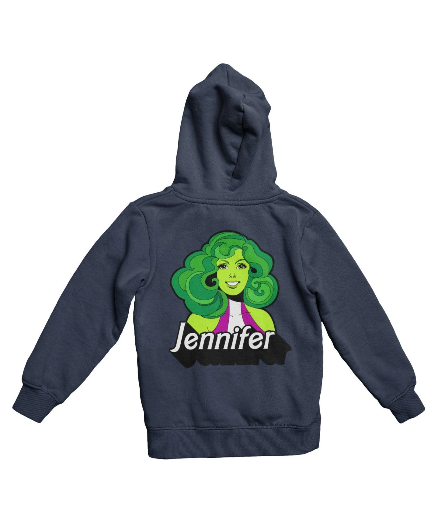 Top Notchy Barbie She Hulk Back Printed Hoodie 1 Top Notchy Barbie She Hulk Back Printed Hoodie