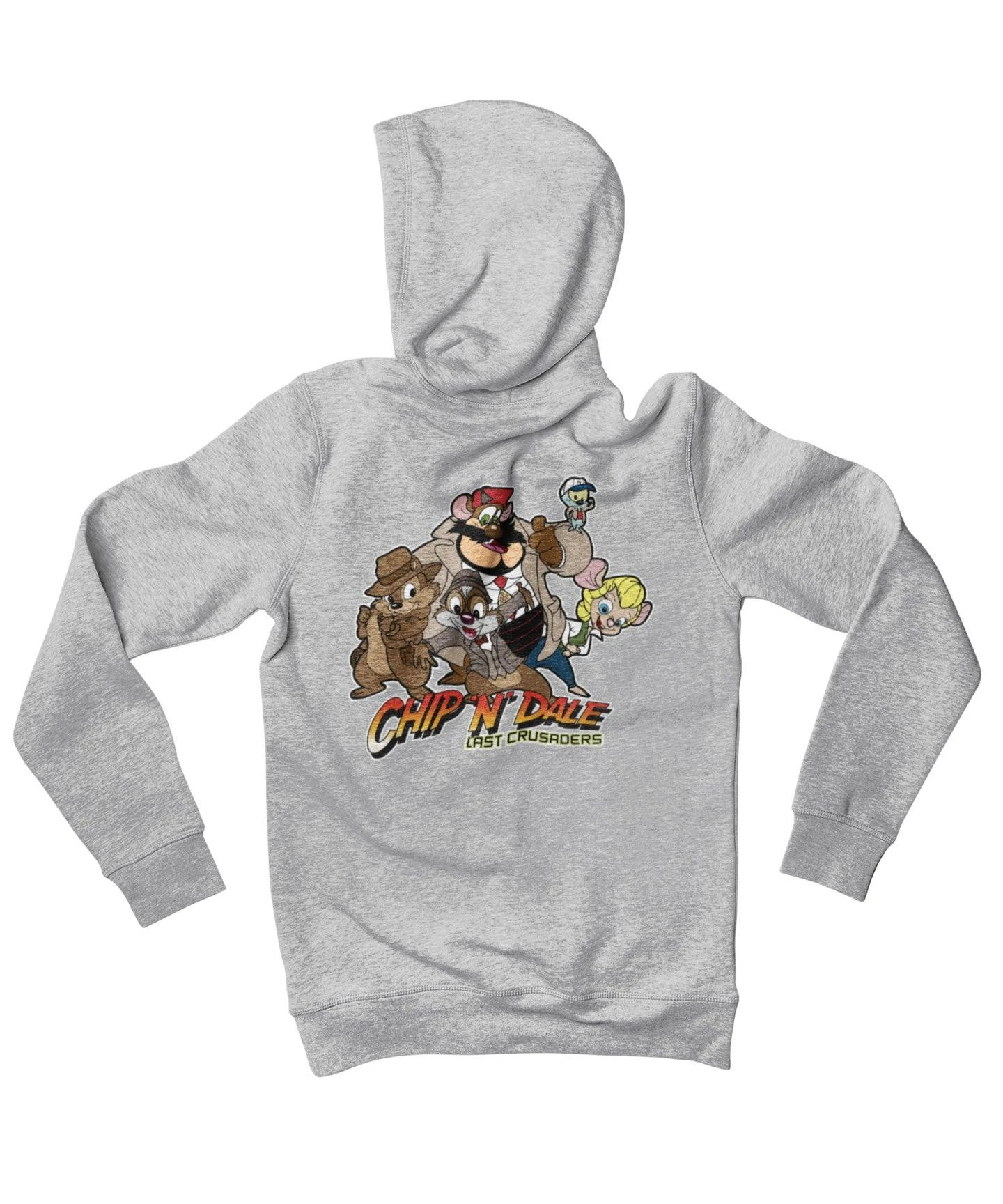Top Notchy Chip N Dale Last Crusaders Back Printed Hoodie 4 Top Notchy Chip N Dale Last Crusaders Back Printed Hoodie - Image 4