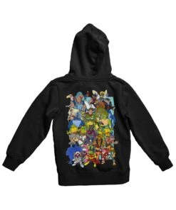 Top Notchy Saturday Morning Mutants Back Printed Hoodie