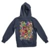 Top Notchy Saturday Morning Sidekicks Back Printed Hoodie