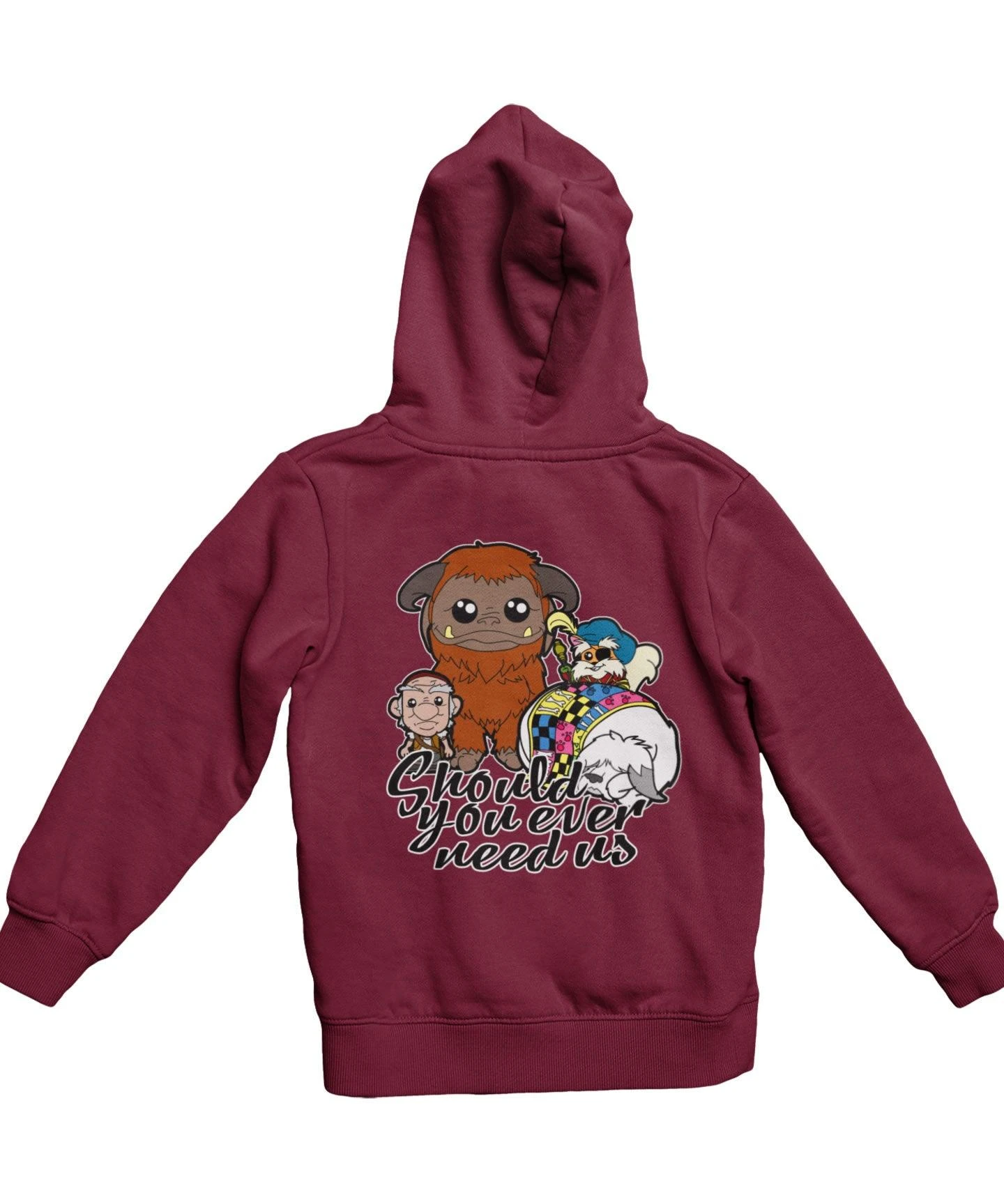 Top Notchy Should You Ever Need Us Back Printed Hoodie 2 Top Notchy Should You Ever Need Us Back Printed Hoodie - Image 2