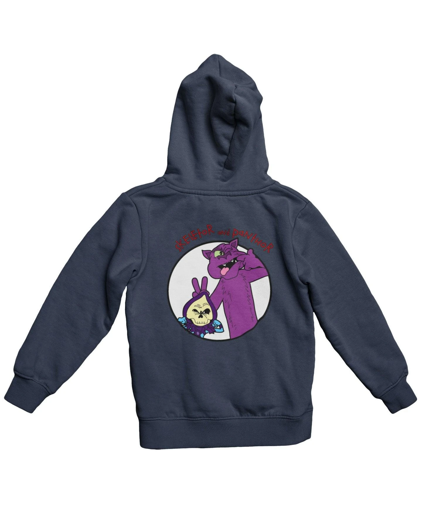 Top Notchy Skeletor And Panther Back Printed Hoodie 1 Top Notchy Skeletor And Panther Back Printed Hoodie