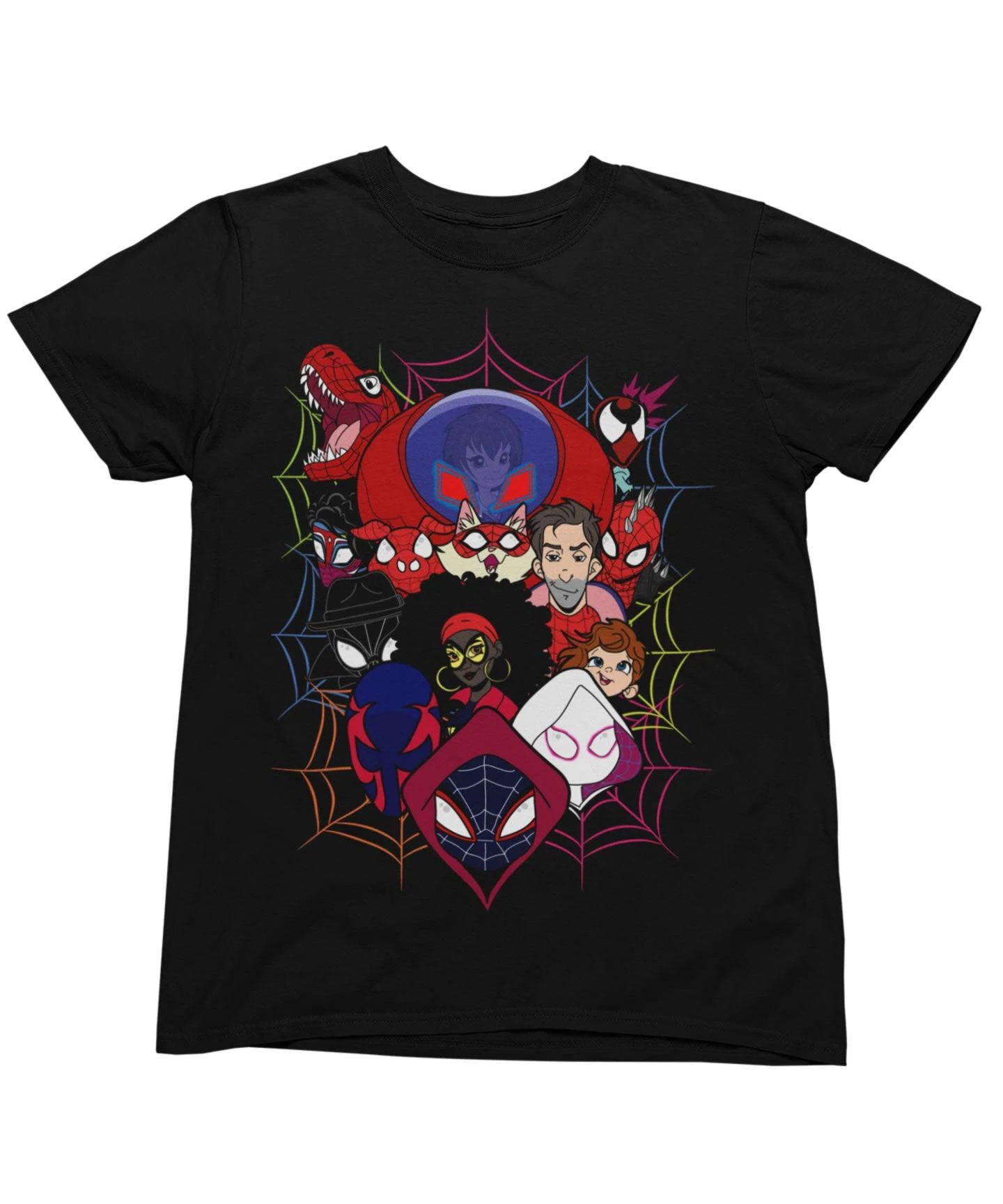 Top Notchy Spiderverse Explosion T-Shirt 1 Top Notchy Spiderverse Explosion T-Shirt