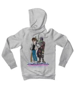 Top Notchy Steve And Mando Babsitting Back Printed Hoodie