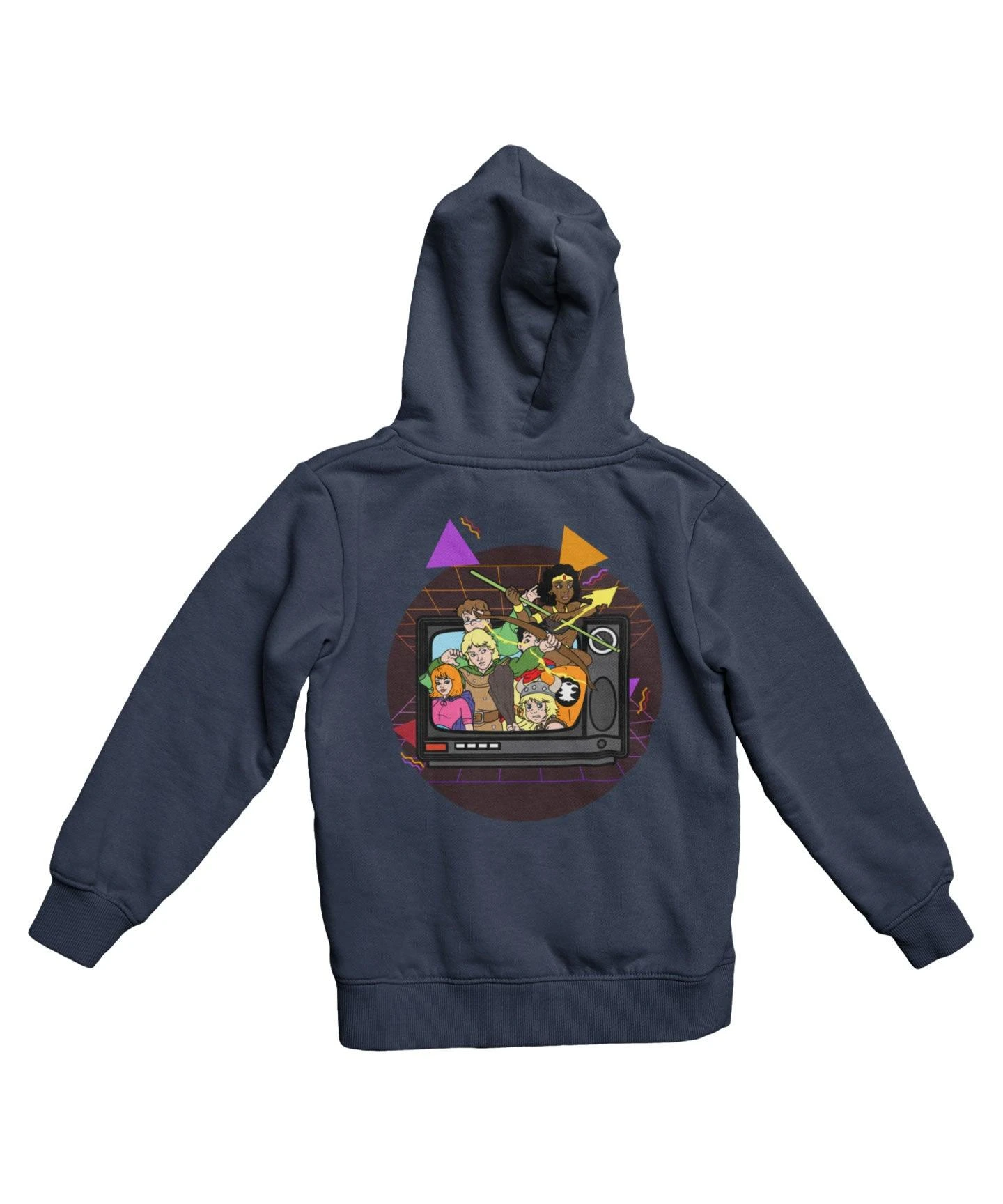 Top Notchy TV Toon Number 6 Back Printed Hoodie 4 Top Notchy TV Toon Number 6 Back Printed Hoodie - Image 4