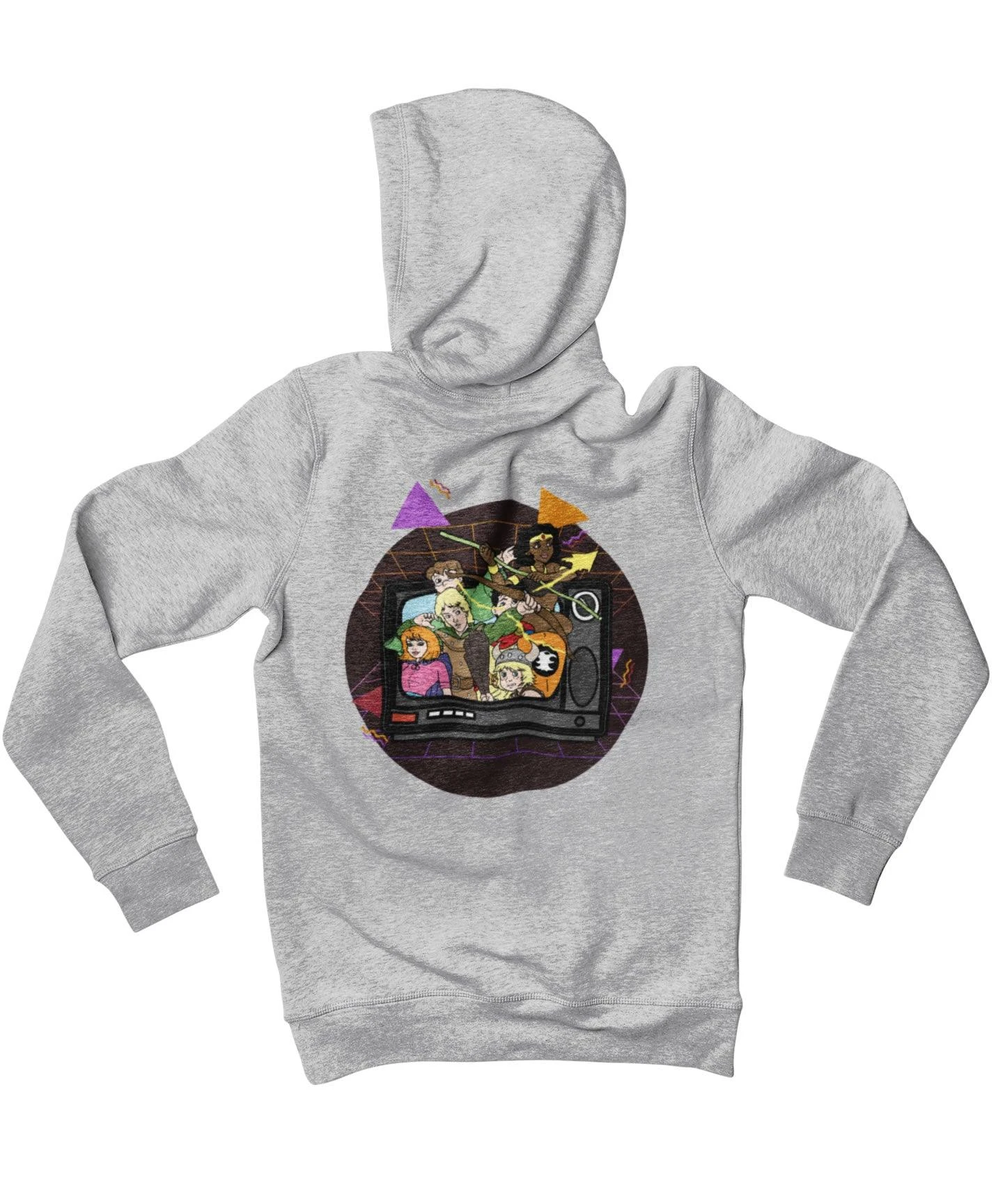 Top Notchy TV Toon Number 6 Back Printed Hoodie 2 Top Notchy TV Toon Number 6 Back Printed Hoodie - Image 2