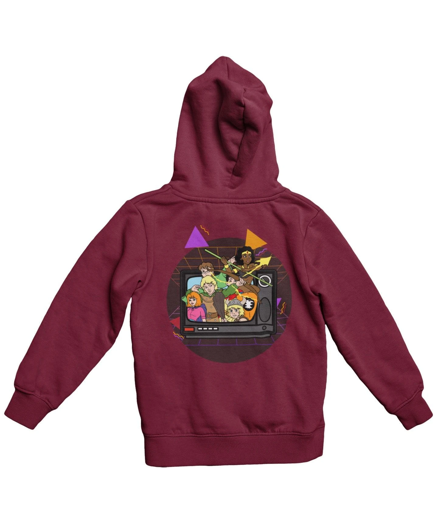 Top Notchy TV Toon Number 6 Back Printed Hoodie 3 Top Notchy TV Toon Number 6 Back Printed Hoodie - Image 3