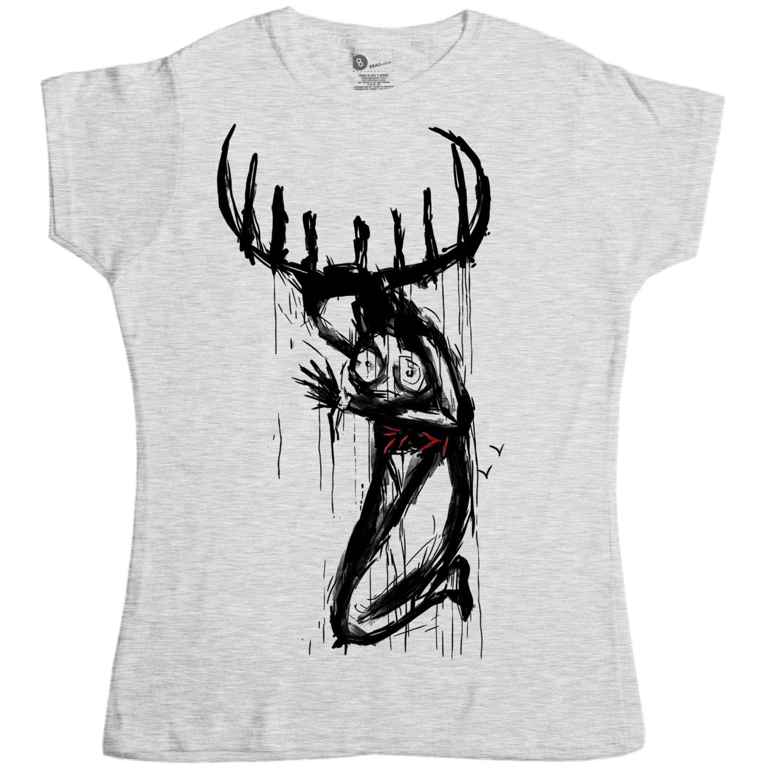 True Detective Fitted Womens T-Shirt, Inspired By Carcosa Church 3 True Detective Fitted Womens T-Shirt, Inspired By Carcosa Church - Image 3