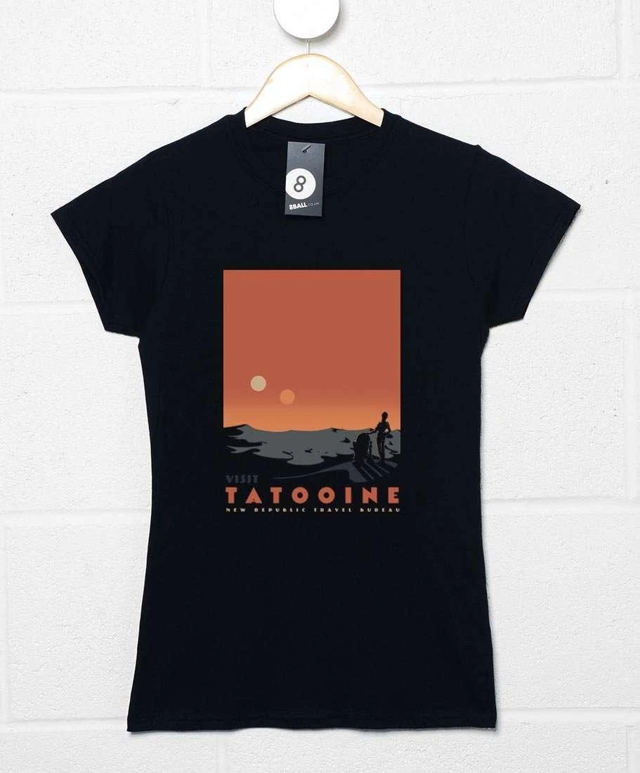 Visit Tatooine Womens Fitted T-Shirt 1 Visit Tatooine Womens Fitted T-Shirt