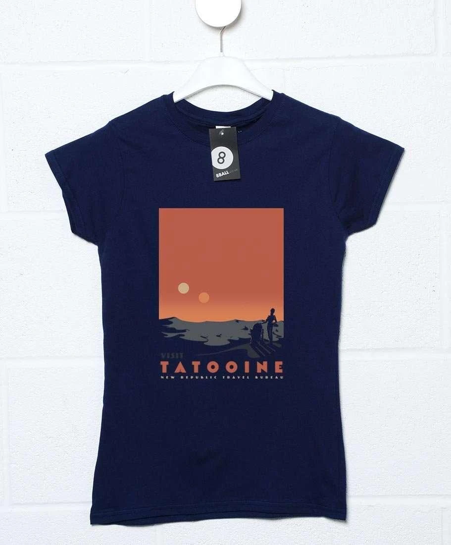 Visit Tatooine Womens Fitted T-Shirt 2 Visit Tatooine Womens Fitted T-Shirt - Image 2