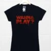 Wanna Play? Womens Fitted T-Shirt