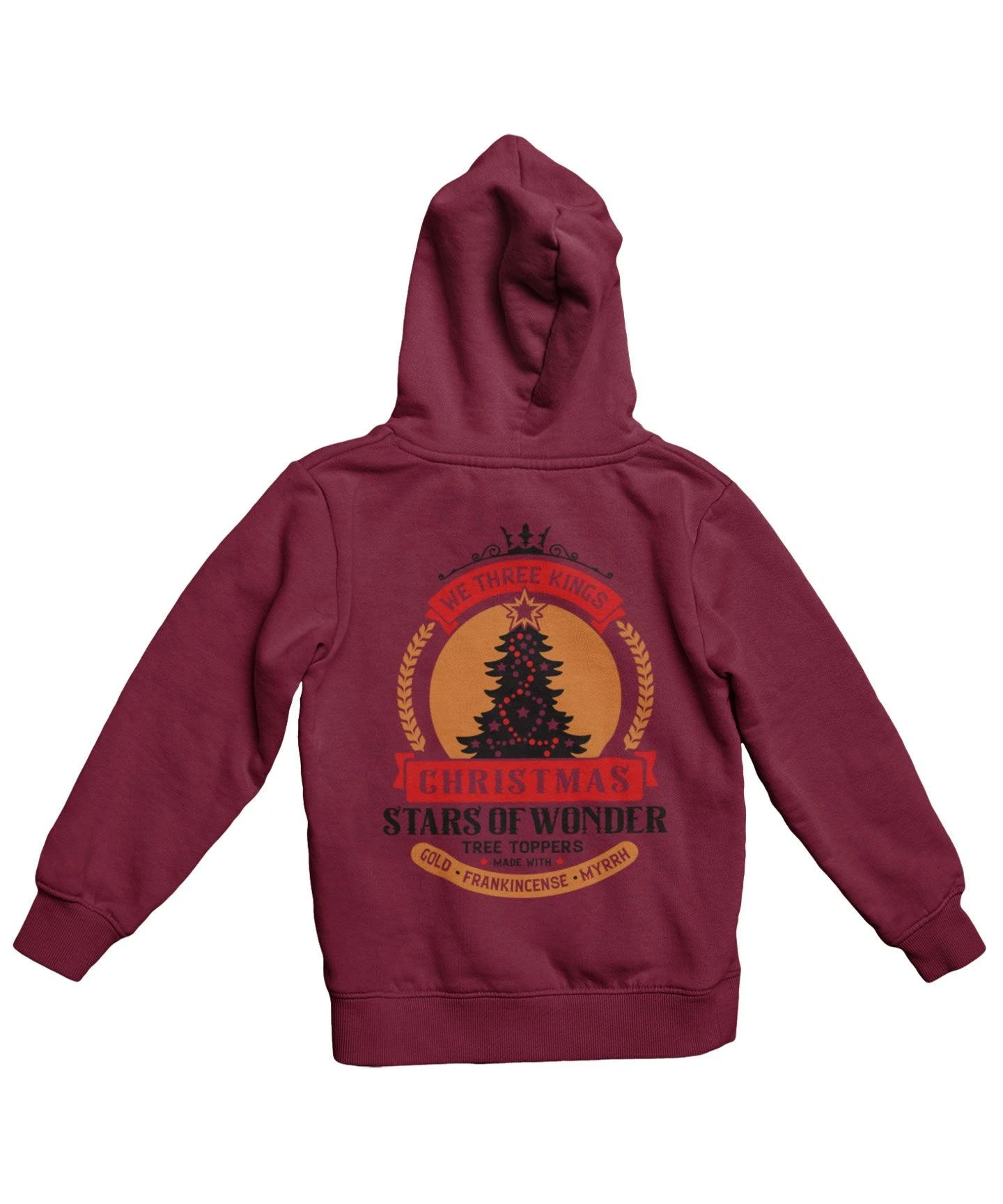 We Three Kings Colour Back Printed Christmas Hoodie 3 We Three Kings Colour Back Printed Christmas Hoodie - Image 3