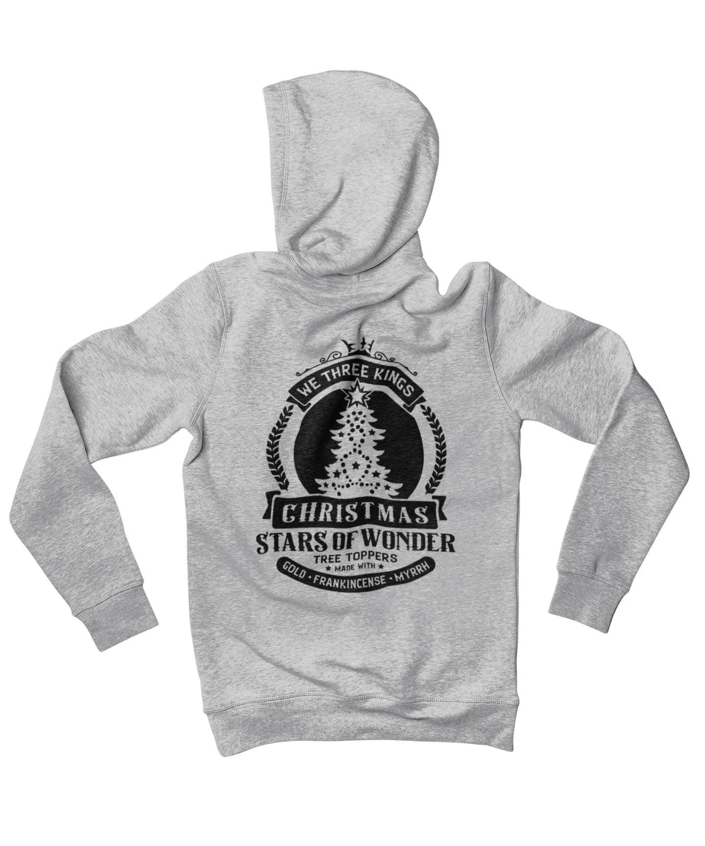 We Three Kings Mono-Colour Back Printed Christmas Hoodie 1 We Three Kings Mono-Colour Back Printed Christmas Hoodie
