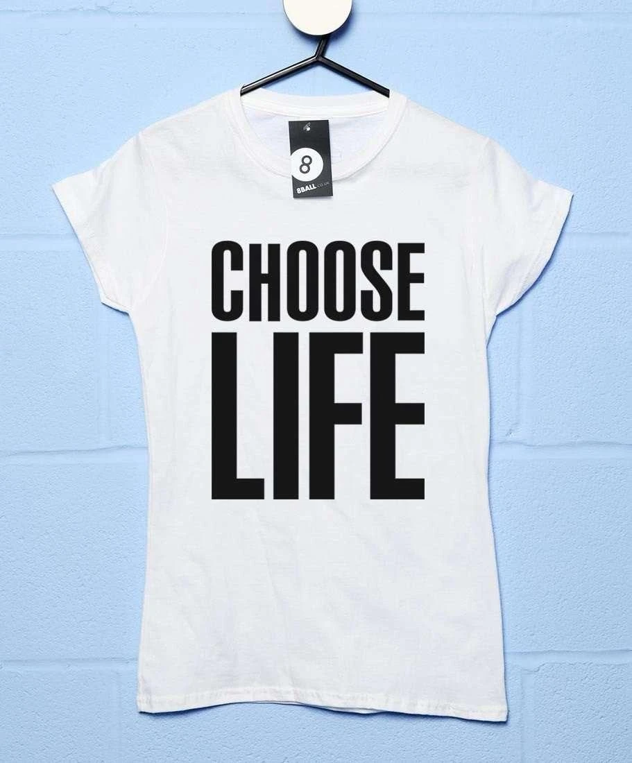 Wham Choose Life Womens Fitted T-Shirt 1 Wham Choose Life Womens Fitted T-Shirt