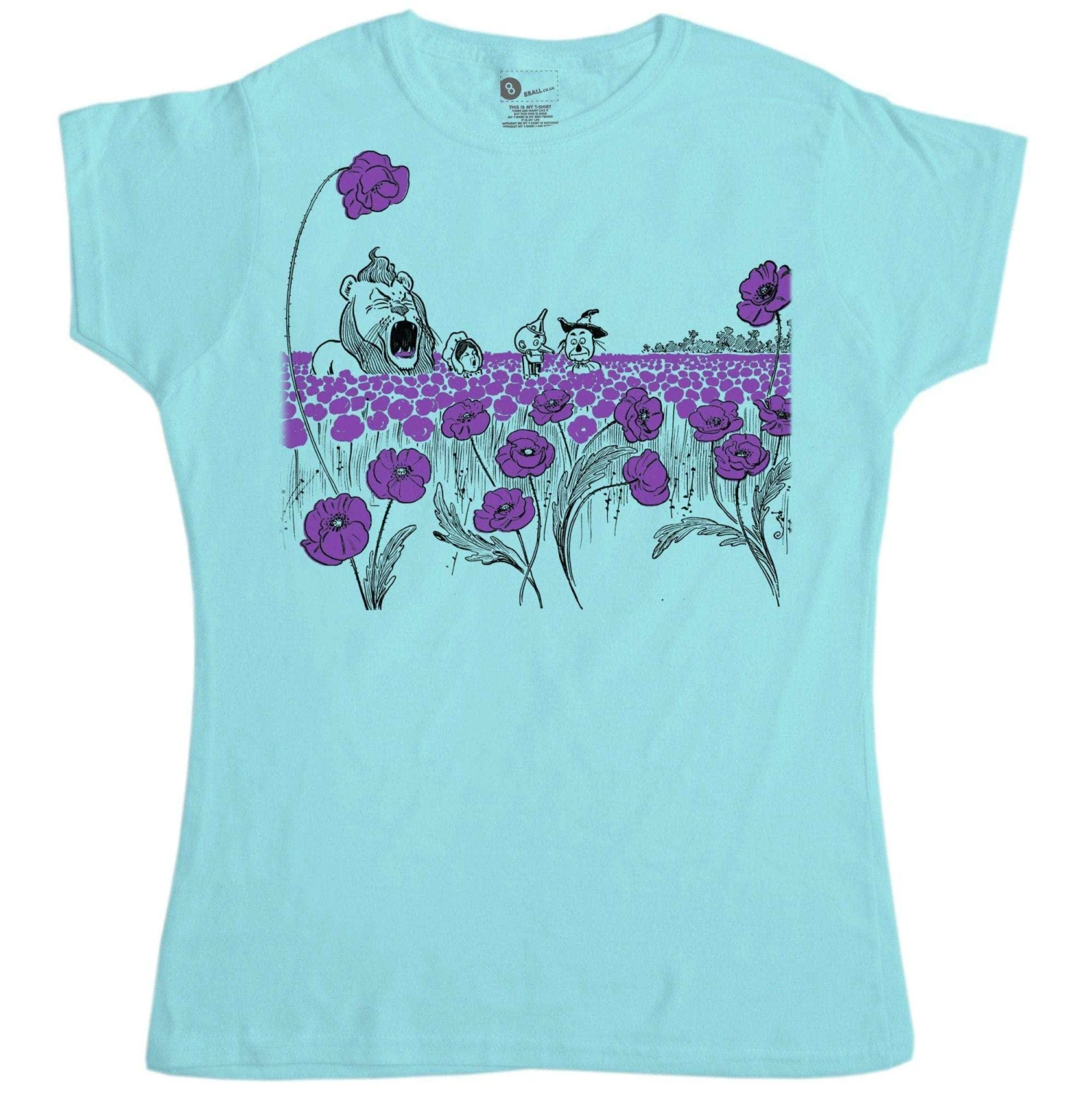 Wizard Of Oz Poppy Field Womens Style T-Shirt 1 Wizard Of Oz Poppy Field Womens Style T-Shirt